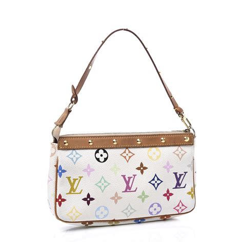 louis vuitton baguette bag white|Louis Vuitton monogram pochette bag.